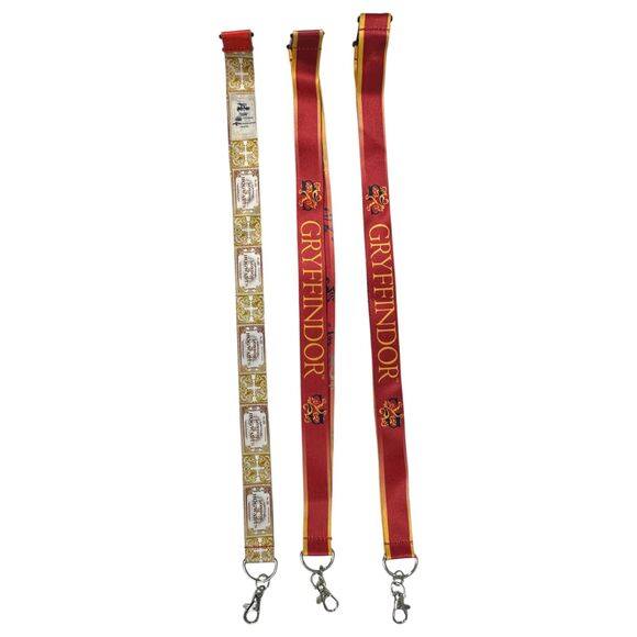 Universal Studios Harry Potter Hogwarts Gryffindor Railway Lanyards Lot of 3 - Picture 1 of 3